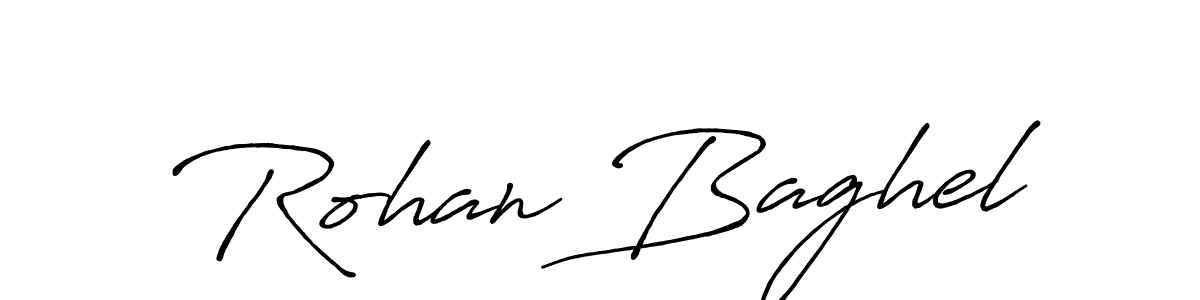 Rohan Baghel stylish signature style. Best Handwritten Sign (Antro_Vectra_Bolder) for my name. Handwritten Signature Collection Ideas for my name Rohan Baghel. Rohan Baghel signature style 7 images and pictures png