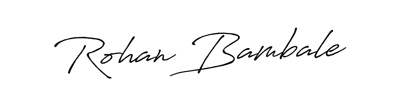 Make a beautiful signature design for name Rohan Bambale. Use this online signature maker to create a handwritten signature for free. Rohan Bambale signature style 7 images and pictures png