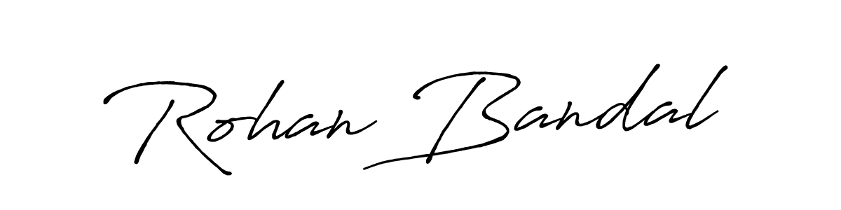 How to make Rohan Bandal name signature. Use Antro_Vectra_Bolder style for creating short signs online. This is the latest handwritten sign. Rohan Bandal signature style 7 images and pictures png