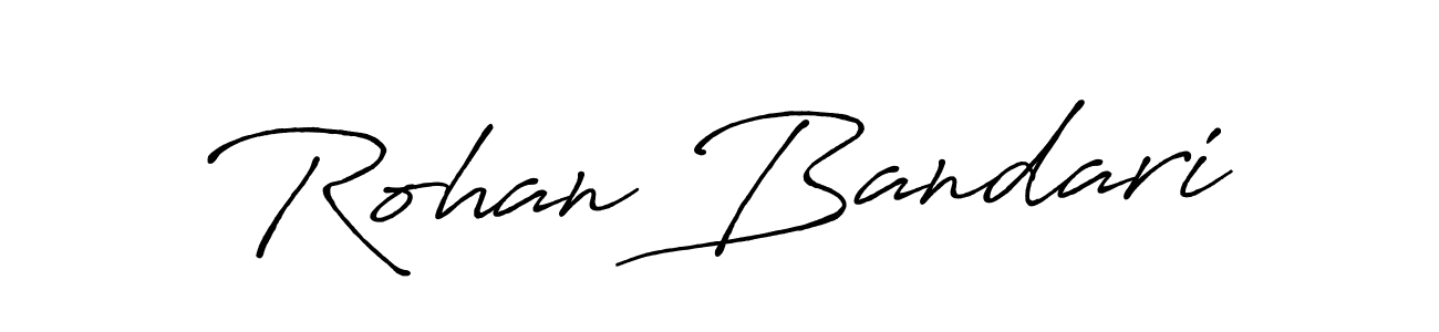 Rohan Bandari stylish signature style. Best Handwritten Sign (Antro_Vectra_Bolder) for my name. Handwritten Signature Collection Ideas for my name Rohan Bandari. Rohan Bandari signature style 7 images and pictures png