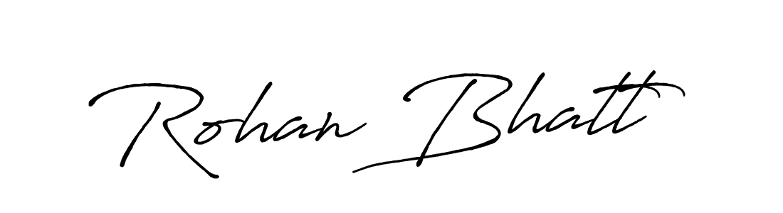 The best way (Antro_Vectra_Bolder) to make a short signature is to pick only two or three words in your name. The name Rohan Bhatt include a total of six letters. For converting this name. Rohan Bhatt signature style 7 images and pictures png