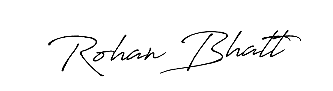 The best way (Antro_Vectra_Bolder) to make a short signature is to pick only two or three words in your name. The name Rohan Bhatt include a total of six letters. For converting this name. Rohan Bhatt signature style 7 images and pictures png