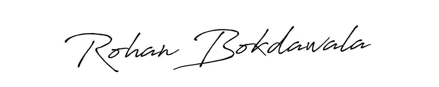 Rohan Bokdawala stylish signature style. Best Handwritten Sign (Antro_Vectra_Bolder) for my name. Handwritten Signature Collection Ideas for my name Rohan Bokdawala. Rohan Bokdawala signature style 7 images and pictures png