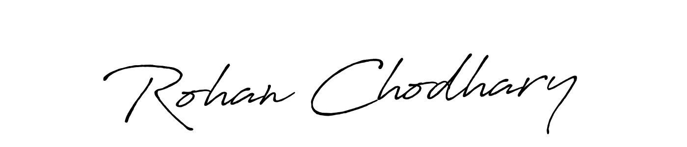 You should practise on your own different ways (Antro_Vectra_Bolder) to write your name (Rohan Chodhary) in signature. don't let someone else do it for you. Rohan Chodhary signature style 7 images and pictures png