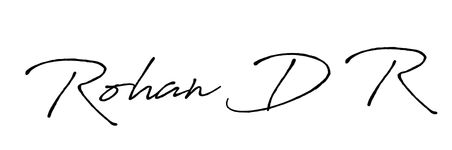 It looks lik you need a new signature style for name Rohan D R. Design unique handwritten (Antro_Vectra_Bolder) signature with our free signature maker in just a few clicks. Rohan D R signature style 7 images and pictures png