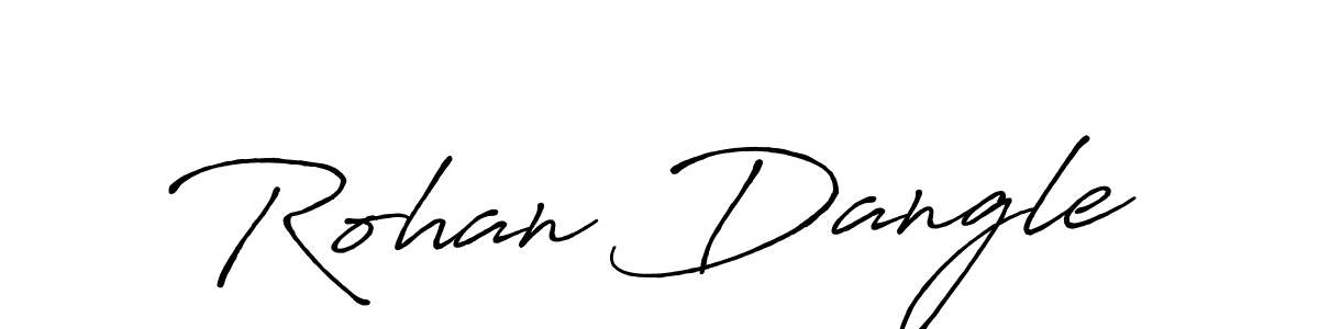 Create a beautiful signature design for name Rohan Dangle. With this signature (Antro_Vectra_Bolder) fonts, you can make a handwritten signature for free. Rohan Dangle signature style 7 images and pictures png