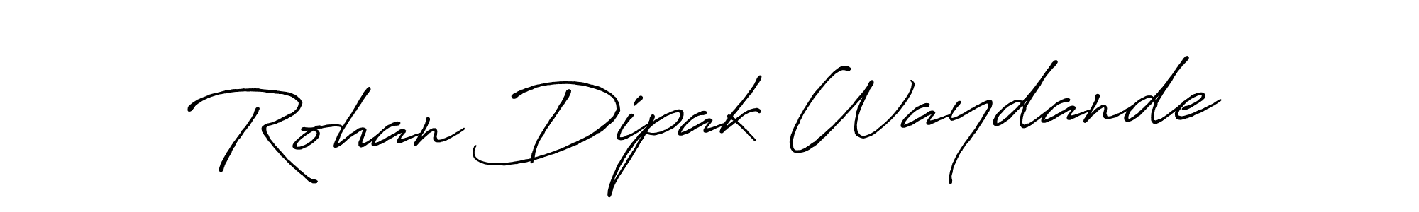 Use a signature maker to create a handwritten signature online. With this signature software, you can design (Antro_Vectra_Bolder) your own signature for name Rohan Dipak Waydande. Rohan Dipak Waydande signature style 7 images and pictures png