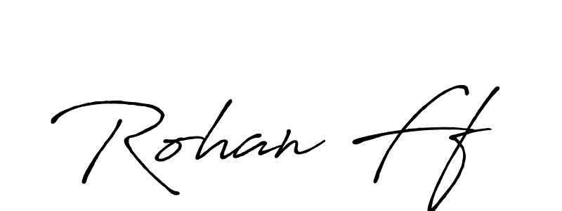 Similarly Antro_Vectra_Bolder is the best handwritten signature design. Signature creator online .You can use it as an online autograph creator for name Rohan Ff. Rohan Ff signature style 7 images and pictures png