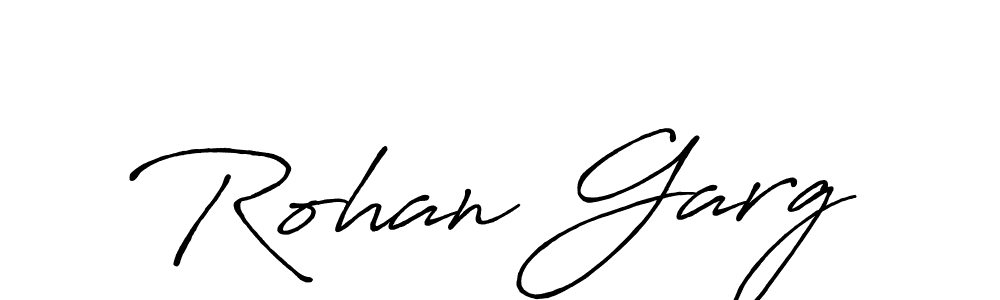 Rohan Garg stylish signature style. Best Handwritten Sign (Antro_Vectra_Bolder) for my name. Handwritten Signature Collection Ideas for my name Rohan Garg. Rohan Garg signature style 7 images and pictures png