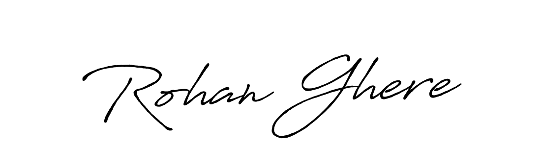 Rohan Ghere stylish signature style. Best Handwritten Sign (Antro_Vectra_Bolder) for my name. Handwritten Signature Collection Ideas for my name Rohan Ghere. Rohan Ghere signature style 7 images and pictures png