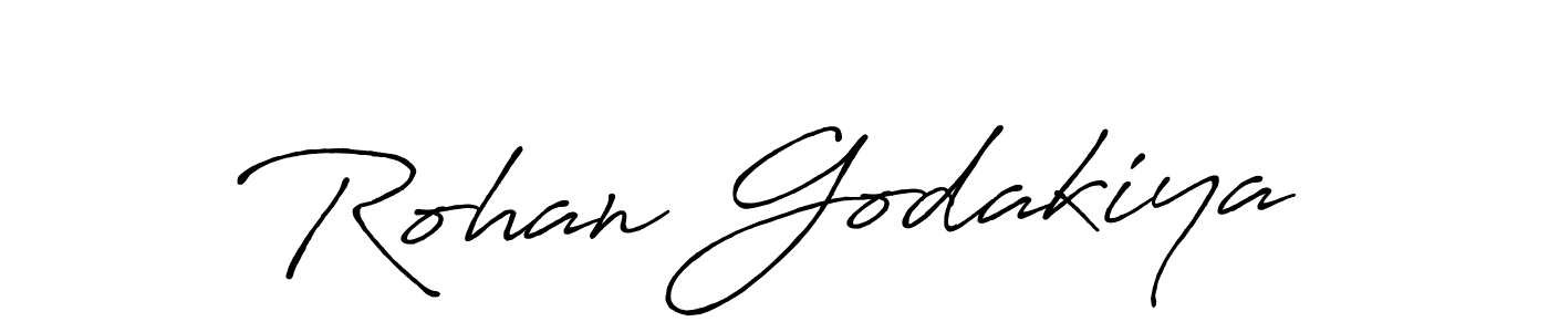 How to make Rohan Godakiya signature? Antro_Vectra_Bolder is a professional autograph style. Create handwritten signature for Rohan Godakiya name. Rohan Godakiya signature style 7 images and pictures png