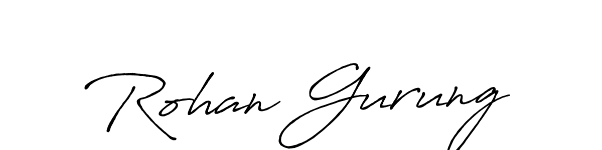 It looks lik you need a new signature style for name Rohan Gurung. Design unique handwritten (Antro_Vectra_Bolder) signature with our free signature maker in just a few clicks. Rohan Gurung signature style 7 images and pictures png