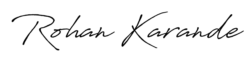 Try this chic Rohan Karande handwritten sign style. Using Antro_Vectra_Bolder font elements, it gives your name a sleek, memorable identity. Rohan Karande signature style 7 images and pictures png