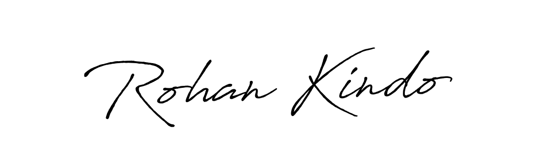 Also we have Rohan Kindo name is the best signature style. Create professional handwritten signature collection using Antro_Vectra_Bolder autograph style. Rohan Kindo signature style 7 images and pictures png