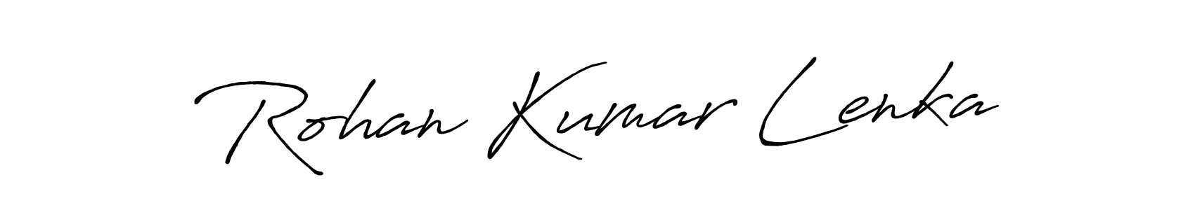 The best way (Antro_Vectra_Bolder) to make a short signature is to pick only two or three words in your name. The name Rohan Kumar Lenka include a total of six letters. For converting this name. Rohan Kumar Lenka signature style 7 images and pictures png