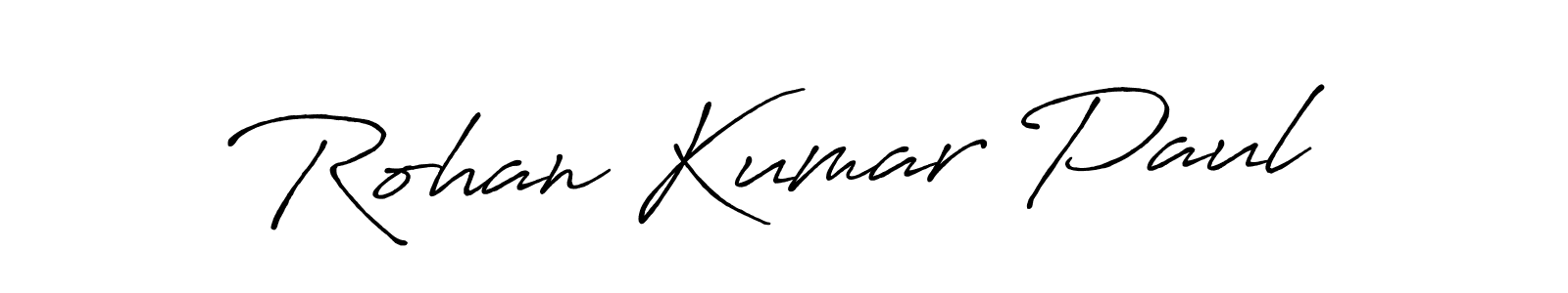 Design your own signature with our free online signature maker. With this signature software, you can create a handwritten (Antro_Vectra_Bolder) signature for name Rohan Kumar Paul. Rohan Kumar Paul signature style 7 images and pictures png