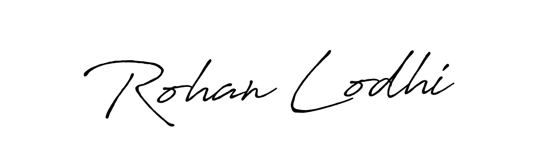 Design your own signature with our free online signature maker. With this signature software, you can create a handwritten (Antro_Vectra_Bolder) signature for name Rohan Lodhi. Rohan Lodhi signature style 7 images and pictures png