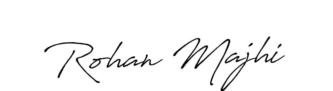 Use a signature maker to create a handwritten signature online. With this signature software, you can design (Antro_Vectra_Bolder) your own signature for name Rohan Majhi. Rohan Majhi signature style 7 images and pictures png