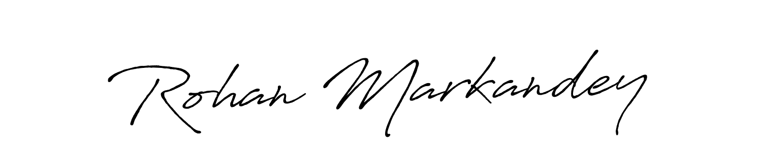 Design your own signature with our free online signature maker. With this signature software, you can create a handwritten (Antro_Vectra_Bolder) signature for name Rohan Markandey. Rohan Markandey signature style 7 images and pictures png