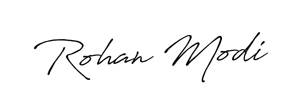 How to make Rohan Modi signature? Antro_Vectra_Bolder is a professional autograph style. Create handwritten signature for Rohan Modi name. Rohan Modi signature style 7 images and pictures png