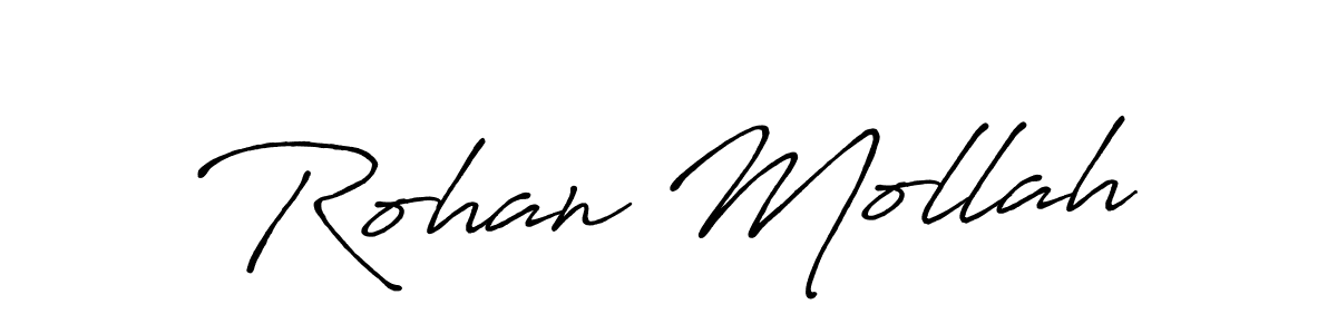 Make a beautiful signature design for name Rohan Mollah. Use this online signature maker to create a handwritten signature for free. Rohan Mollah signature style 7 images and pictures png