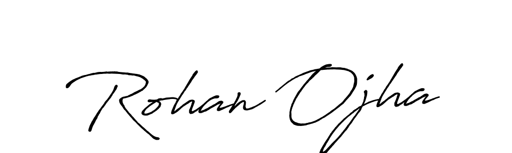 Rohan Ojha stylish signature style. Best Handwritten Sign (Antro_Vectra_Bolder) for my name. Handwritten Signature Collection Ideas for my name Rohan Ojha. Rohan Ojha signature style 7 images and pictures png