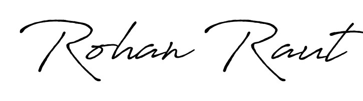 Create a personalized artistic stamp with Rohan Raut in Antro_Vectra_Bolder font. Perfect for visual artists, designers, and influencers. Rohan Raut signature style 7 images and pictures png