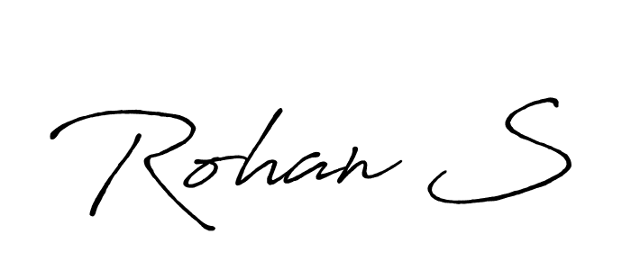 Design your own signature with our free online signature maker. With this signature software, you can create a handwritten (Antro_Vectra_Bolder) signature for name Rohan S. Rohan S signature style 7 images and pictures png