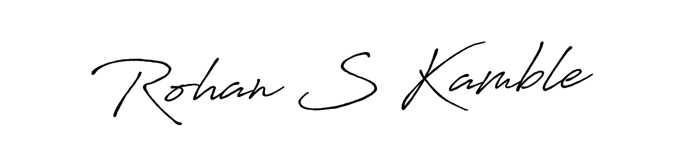 You should practise on your own different ways (Antro_Vectra_Bolder) to write your name (Rohan S Kamble) in signature. don't let someone else do it for you. Rohan S Kamble signature style 7 images and pictures png