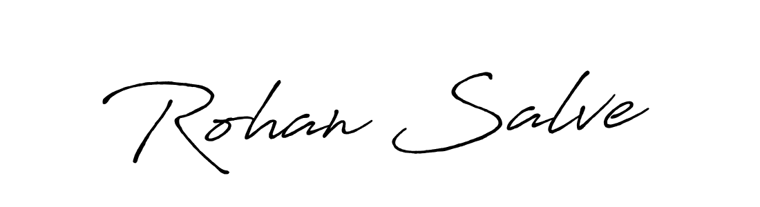 Also we have Rohan Salve name is the best signature style. Create professional handwritten signature collection using Antro_Vectra_Bolder autograph style. Rohan Salve signature style 7 images and pictures png