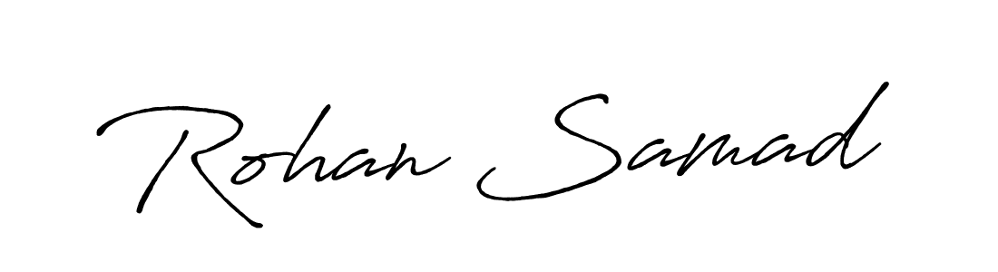 Make a beautiful signature design for name Rohan Samad. With this signature (Antro_Vectra_Bolder) style, you can create a handwritten signature for free. Rohan Samad signature style 7 images and pictures png