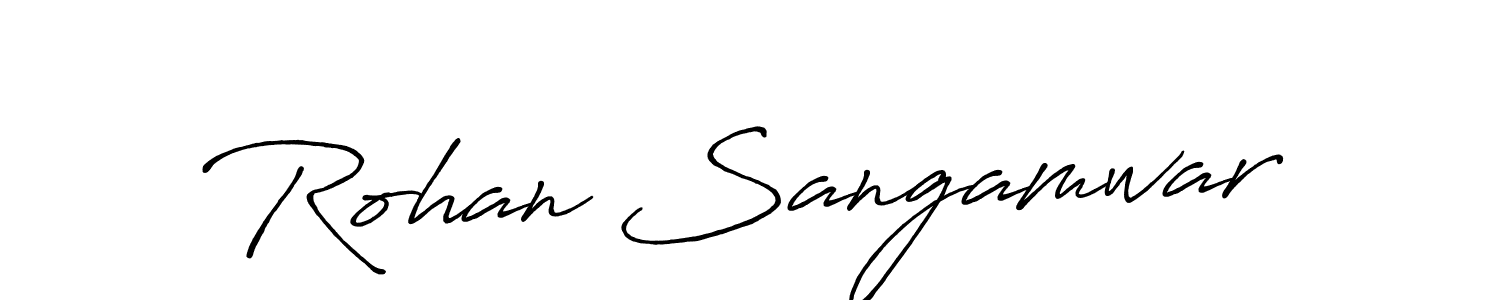 Rohan Sangamwar stylish signature style. Best Handwritten Sign (Antro_Vectra_Bolder) for my name. Handwritten Signature Collection Ideas for my name Rohan Sangamwar. Rohan Sangamwar signature style 7 images and pictures png