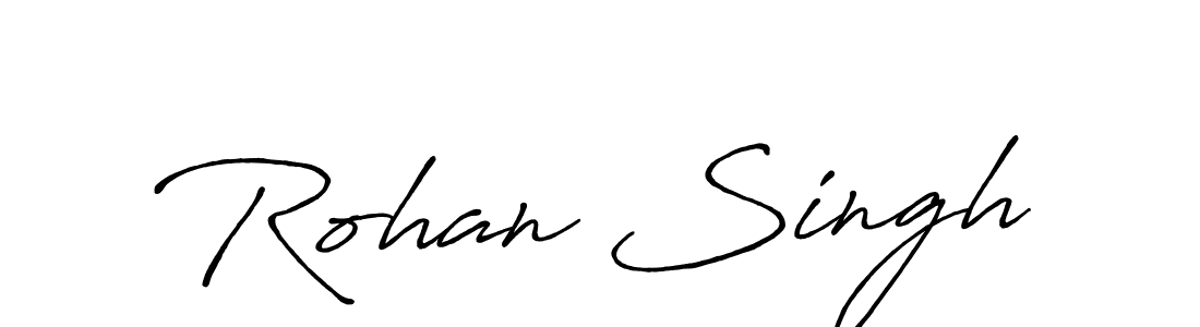 Create a beautiful signature design for name Rohan Singh. With this signature (Antro_Vectra_Bolder) fonts, you can make a handwritten signature for free. Rohan Singh signature style 7 images and pictures png