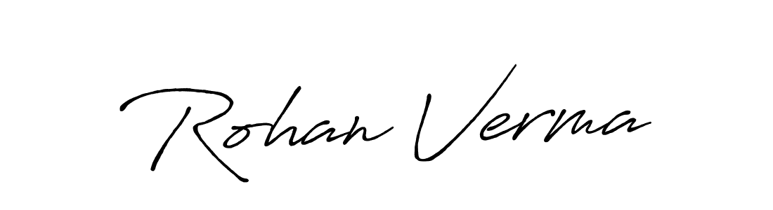 It looks lik you need a new signature style for name Rohan Verma. Design unique handwritten (Antro_Vectra_Bolder) signature with our free signature maker in just a few clicks. Rohan Verma signature style 7 images and pictures png