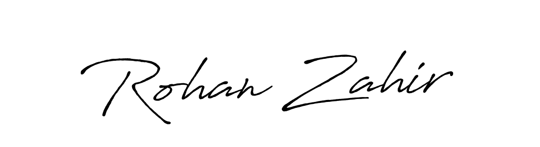 Make a beautiful signature design for name Rohan Zahir. Use this online signature maker to create a handwritten signature for free. Rohan Zahir signature style 7 images and pictures png