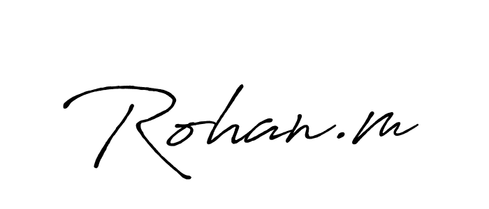 You can use this online signature creator to create a handwritten signature for the name Rohan.m. This is the best online autograph maker. Rohan.m signature style 7 images and pictures png