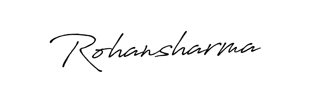 Create a beautiful signature design for name Rohansharma. With this signature (Antro_Vectra_Bolder) fonts, you can make a handwritten signature for free. Rohansharma signature style 7 images and pictures png