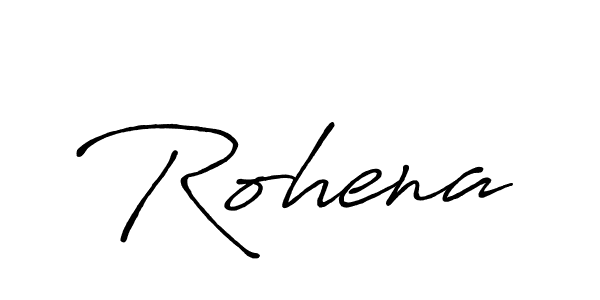 Create a beautiful signature design for name Rohena. With this signature (Antro_Vectra_Bolder) fonts, you can make a handwritten signature for free. Rohena signature style 7 images and pictures png