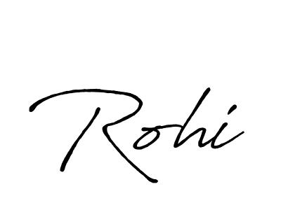 Design your own signature with our free online signature maker. With this signature software, you can create a handwritten (Antro_Vectra_Bolder) signature for name Rohi. Rohi signature style 7 images and pictures png