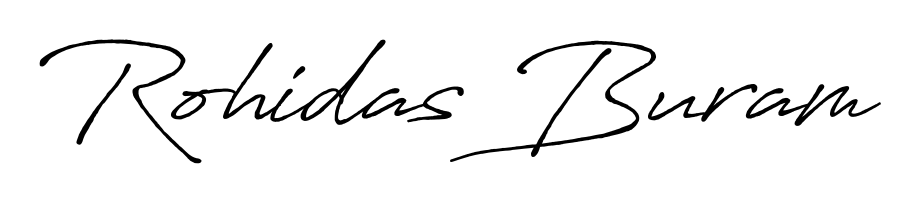 The best way (Antro_Vectra_Bolder) to make a short signature is to pick only two or three words in your name. For converting this name Rohidas Buram. Rohidas Buram signature style 7 images and pictures png