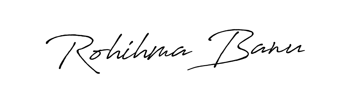 This is the best signature style for the Rohihma Banu name. Also you like these signature font (Antro_Vectra_Bolder). Mix name signature. Rohihma Banu signature style 7 images and pictures png