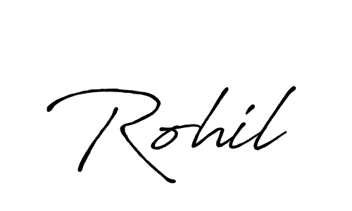 Also we have Rohil name is the best signature style. Create professional handwritten signature collection using Antro_Vectra_Bolder autograph style. Rohil signature style 7 images and pictures png