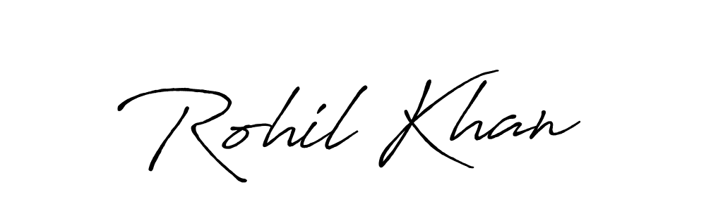 How to Draw Rohil Khan signature style? Antro_Vectra_Bolder is a latest design signature styles for name Rohil Khan. Rohil Khan signature style 7 images and pictures png