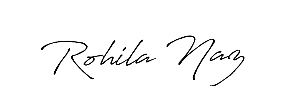 if you are searching for the best signature style for your name Rohila Naz. so please give up your signature search. here we have designed multiple signature styles  using Antro_Vectra_Bolder. Rohila Naz signature style 7 images and pictures png