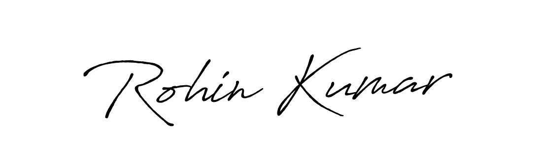 Design your own signature with our free online signature maker. With this signature software, you can create a handwritten (Antro_Vectra_Bolder) signature for name Rohin Kumar. Rohin Kumar signature style 7 images and pictures png