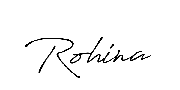 Rohina stylish signature style. Best Handwritten Sign (Antro_Vectra_Bolder) for my name. Handwritten Signature Collection Ideas for my name Rohina. Rohina signature style 7 images and pictures png
