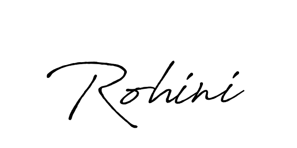 How to make Rohini signature? Antro_Vectra_Bolder is a professional autograph style. Create handwritten signature for Rohini name. Rohini signature style 7 images and pictures png