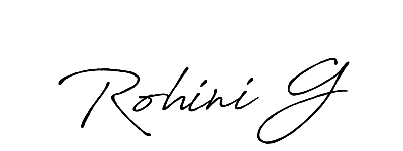 Antro_Vectra_Bolder is a professional signature style that is perfect for those who want to add a touch of class to their signature. It is also a great choice for those who want to make their signature more unique. Get Rohini G name to fancy signature for free. Rohini G signature style 7 images and pictures png