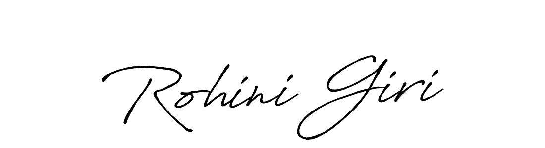 Make a beautiful signature design for name Rohini Giri. With this signature (Antro_Vectra_Bolder) style, you can create a handwritten signature for free. Rohini Giri signature style 7 images and pictures png