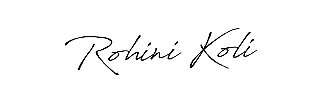 Antro_Vectra_Bolder is a professional signature style that is perfect for those who want to add a touch of class to their signature. It is also a great choice for those who want to make their signature more unique. Get Rohini Koli name to fancy signature for free. Rohini Koli signature style 7 images and pictures png